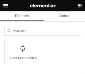 Add A Revolution Slider From Elementor