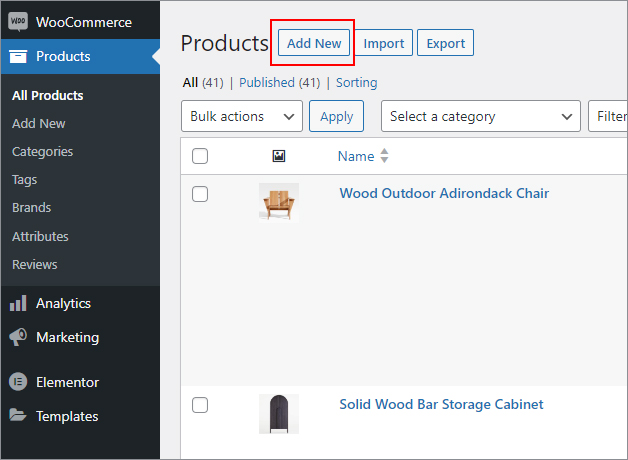Adding Product