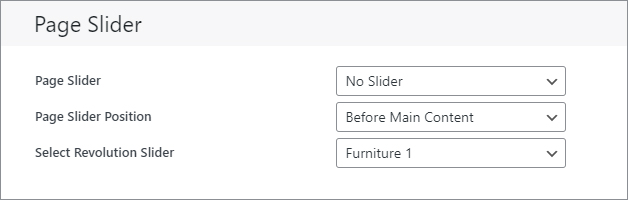 Assign A Revolution Slider From Page Options
