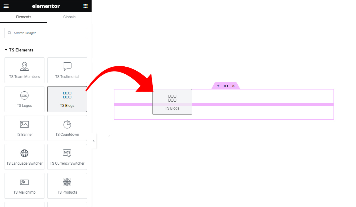 Elementor Add Element