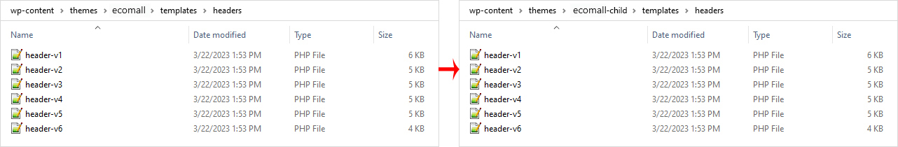 Header Customization