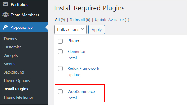 Install WooCommerce
