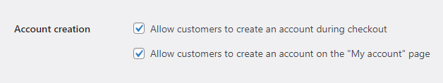 Registration Options